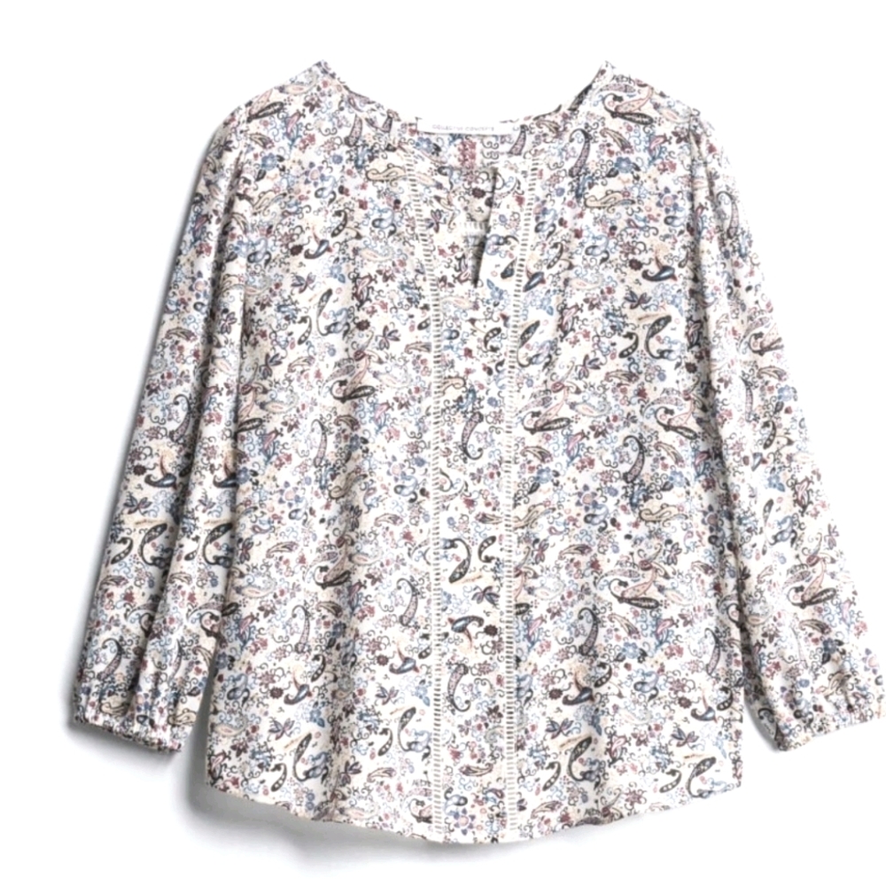 3/4 Balloon Sleeve Blouse